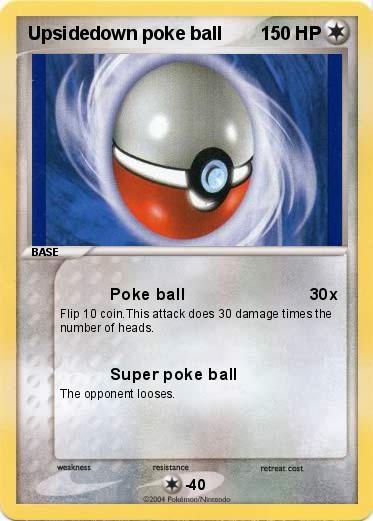Pokemon Upsidedown poke ball