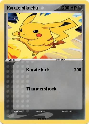 Pokemon Karate pikachu