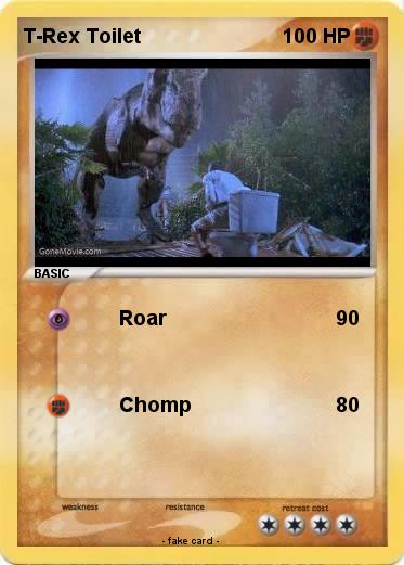 Pokemon T-Rex Toilet