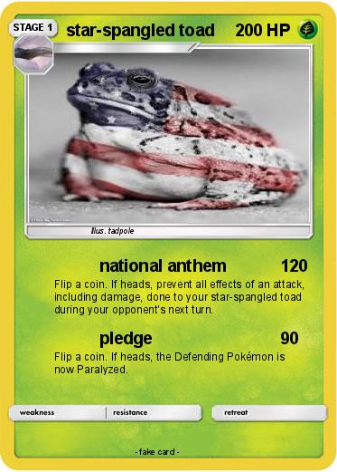 Pokemon star-spangled toad
