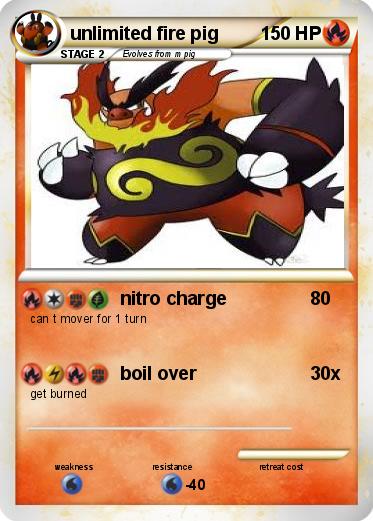 Pokemon unlimited fire pig