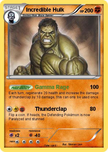 Pokemon Incredible Hulk