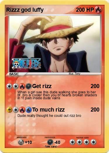 Pokemon Rizzz god luffy