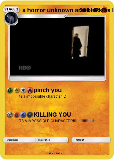 Pokemon a horror unknown and black as look like ghost face from scream (1996) version 2