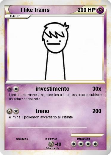 Pokemon I like trains