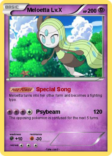 Pokemon Meloetta Lv.X