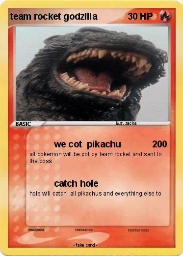 Pokemon team rocket godzilla