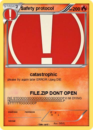 Pokemon Safety protocol