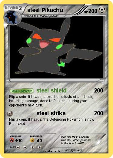 Pokemon steel Pikachu