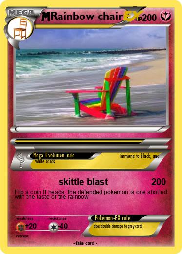 Pokemon Rainbow chair