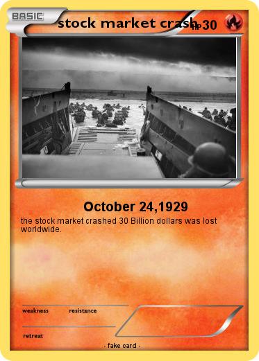 Pokemon stock market crash