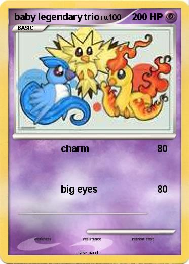 Pokemon baby legendary trio