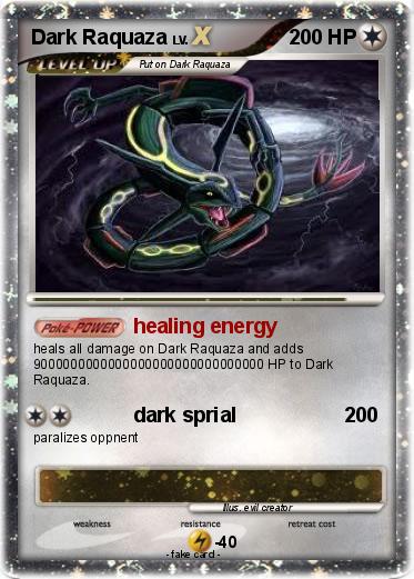 Pokemon Dark Raquaza