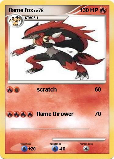 Pokemon flame fox