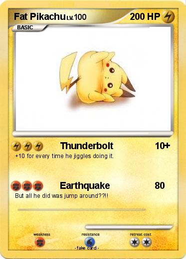 Pokemon Fat Pikachu
