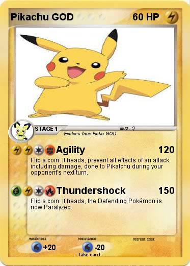 Pokemon Pikachu GOD Pokemon Pikachu GOD
