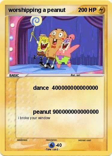 Pokemon worshipping a peanut