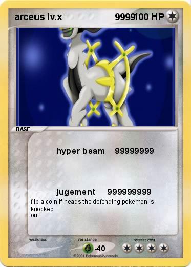 Pokemon arceus lv.x                    9999