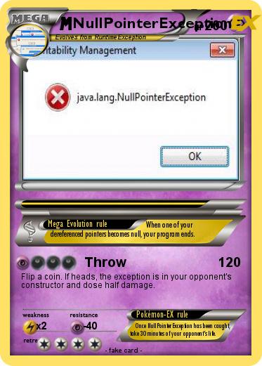 Pokemon NullPointerException