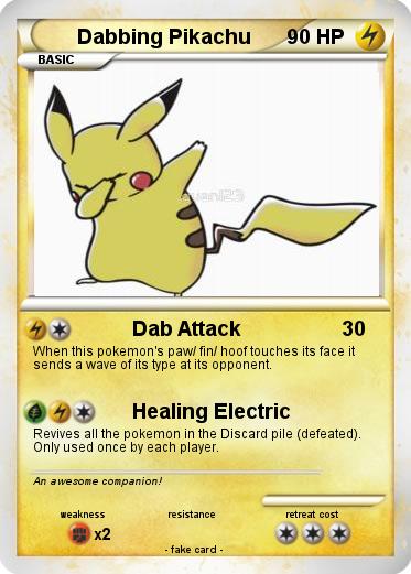 Pokemon Dabbing Pikachu