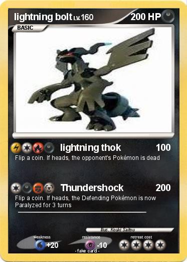 Pokemon lightning bolt