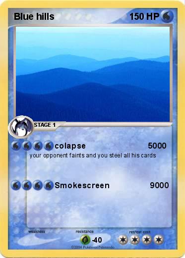 Pokemon Blue hills