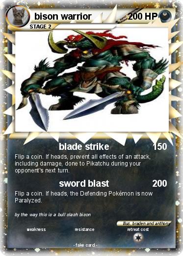 Pokemon bison warrior