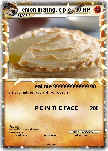 Pokemon lemon meringue pie