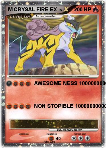 Pokemon M CRYSAL FIRE EX