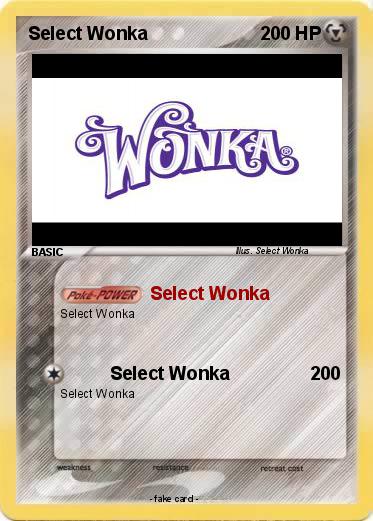 Pokemon Select Wonka
