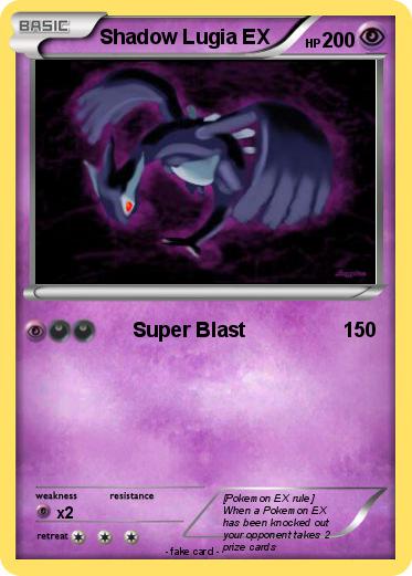 Pokemon Shadow Lugia EX