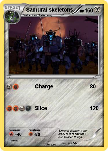 Pokemon Samurai skeletons