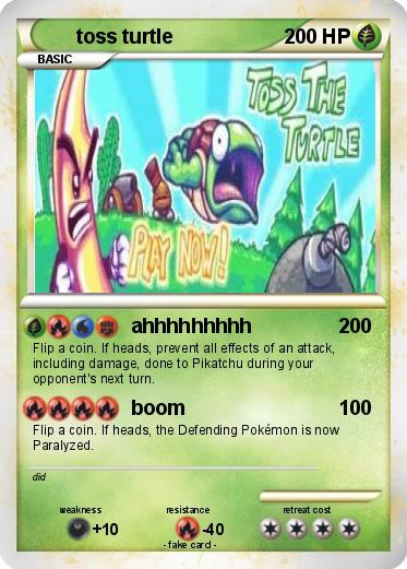 Pokemon toss turtle