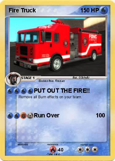 Pokemon Fire Truck