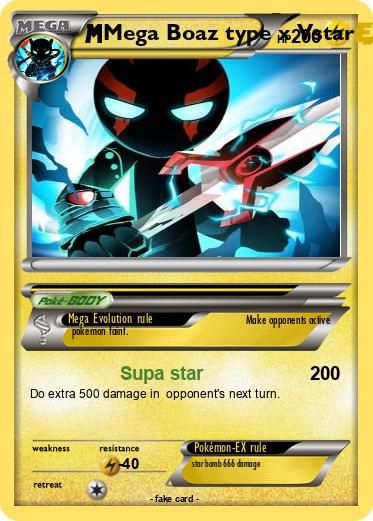 Pokemon Mega Boaz type x Vstar