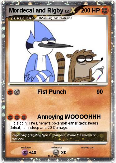 Pokemon Mordecai and Rigby
