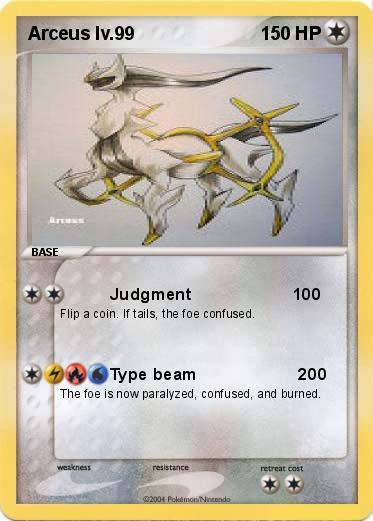 Pokemon Arceus lv.99
