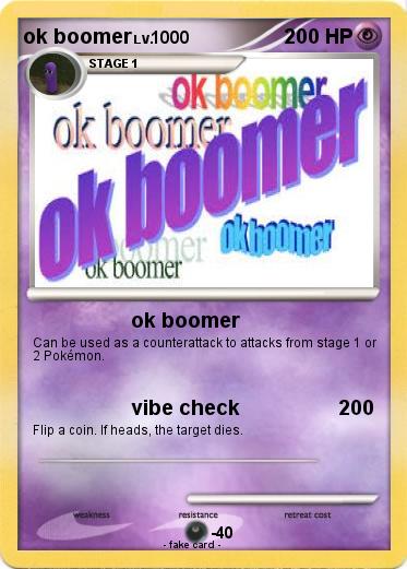 Pokemon ok boomer