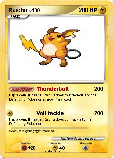 Pokemon Raichu