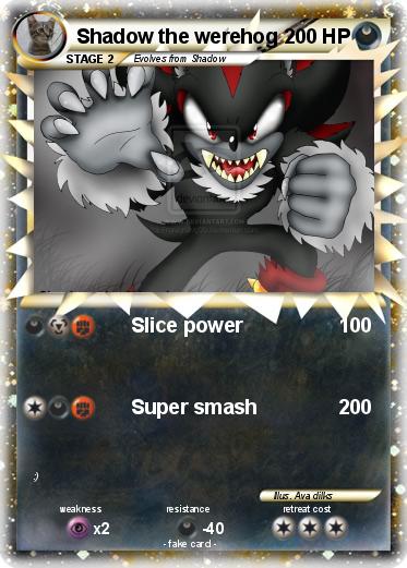 Pokemon Shadow the werehog