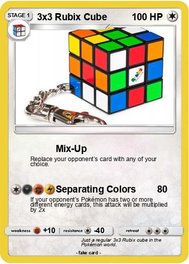 Pokemon 3x3 Rubix Cube