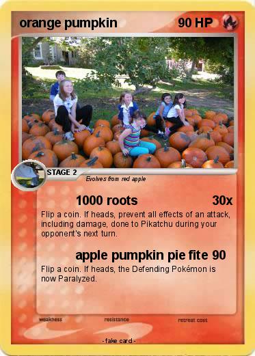 Pokemon orange pumpkin