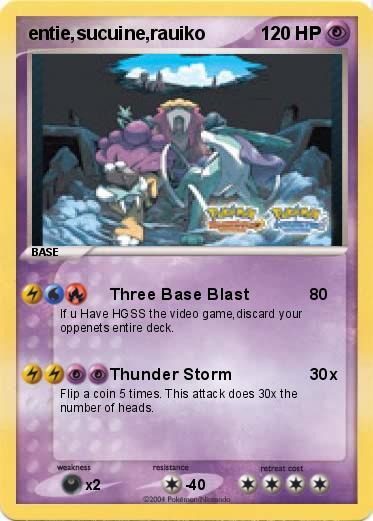 Pokemon entie,sucuine,rauiko