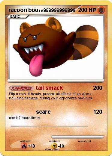 Pokemon racoon boo