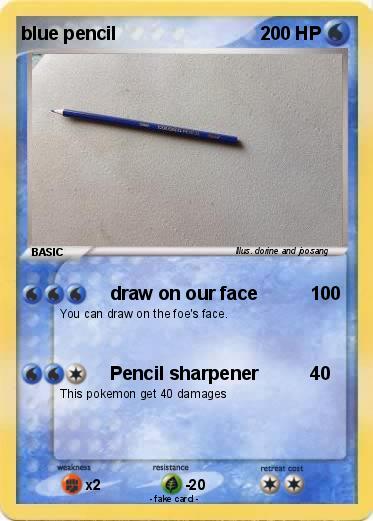 Pokemon blue pencil