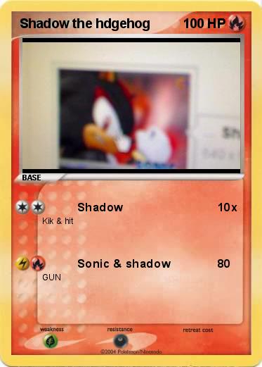Pokemon Shadow the hdgehog