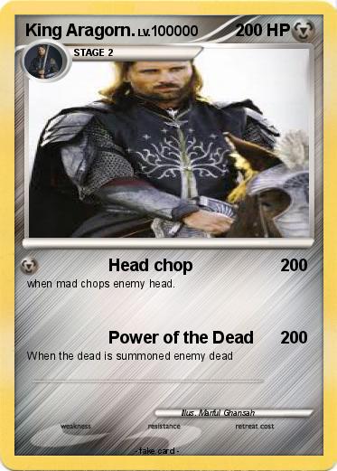 Pokemon King Aragorn.