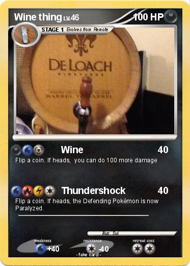 Pokemon Wine thing