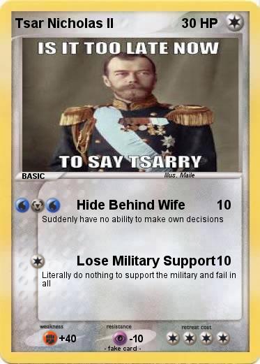 Pokemon Tsar Nicholas II