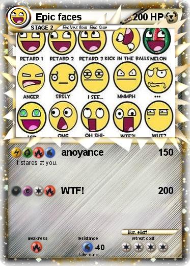 Pokemon Epic faces